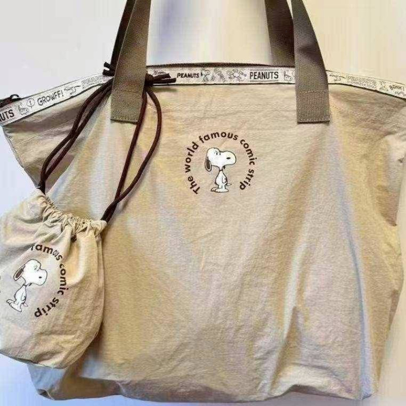 S-史努比同款輕量大容量旅行托特包